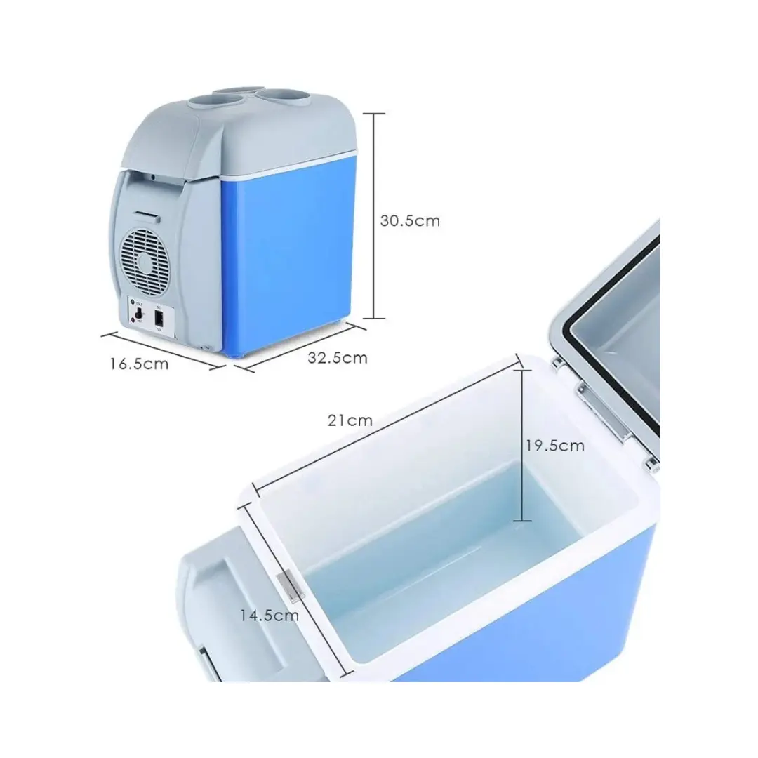 7liter car cooler size in centimeters